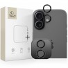 Tvrzené sklo na kameru Tech-Protect Camring Pro+ iPhone 17 černé