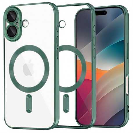 Techsuit Luxury Crystal MagSafe pro iPhone 17 zelený