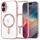Techsuit Luxury Crystal MagSafe pro iPhone 16 růžový