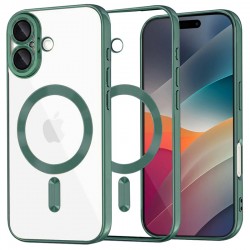 Techsuit Luxury Crystal MagSafe pro iPhone 16 zelený