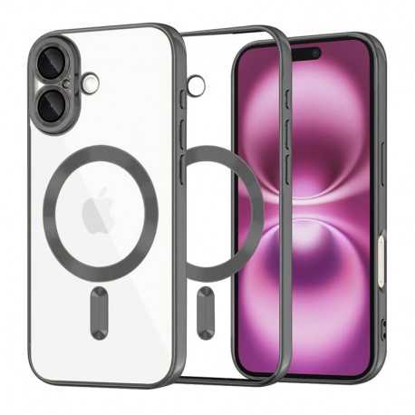 Techsuit Luxury Crystal MagSafe pro iPhone 16 Plus černý