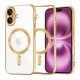 Techsuit Luxury Crystal MagSafe pro iPhone 16 Plus zlatý
