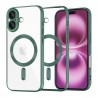 Techsuit Luxury Crystal MagSafe pro iPhone 16 Plus zelený