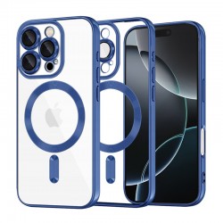 Techsuit Luxury Crystal MagSafe pro iPhone 16 Pro modrý