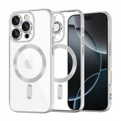 Techsuit Luxury Crystal MagSafe pro iPhone 16 Pro stříbrný