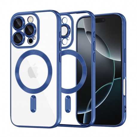 Techsuit Luxury Crystal MagSafe pro iPhone 16 Pro Max modrý