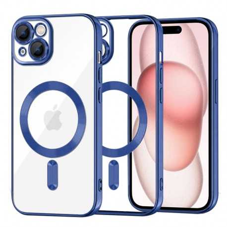 Techsuit Luxury Crystal MagSafe pro iPhone 15 modrý