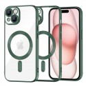 Techsuit Luxury Crystal MagSafe pro iPhone 15 zelený