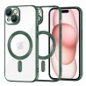 Techsuit Luxury Crystal MagSafe pro iPhone 15 zelený
