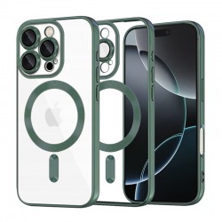 Techsuit Luxury Crystal MagSafe pro iPhone 15 Pro zelený