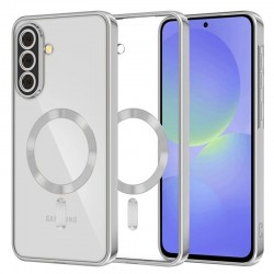 Techsuit Luxury Crystal MagSafe pro Samsung Galaxy A36 5G / A56 5G stříbrný