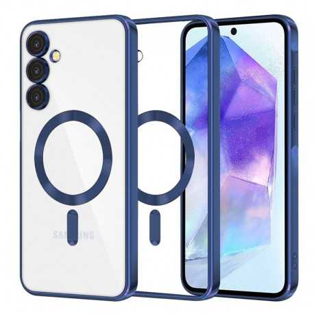 Techsuit Luxury Crystal MagSafe pro Samsung Galaxy A55 5G modrý