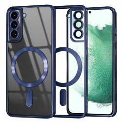 Techsuit Luxury Crystal MagSafe pro Samsung Galaxy S22 Plus 5G modrý