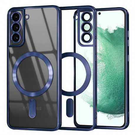 Techsuit Luxury Crystal MagSafe pro Samsung Galaxy S22 Plus 5G modrý