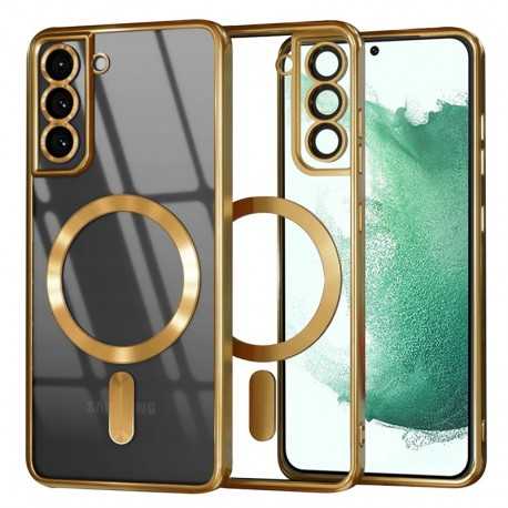 Techsuit Luxury Crystal MagSafe pro Samsung Galaxy S22 Plus 5G zlatý