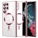 Techsuit Luxury Crystal MagSafe pro Samsung Galaxy S22 Ultra 5G růžový