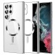 Techsuit Luxury Crystal MagSafe pro Samsung Galaxy S22 Ultra 5G stříbrný