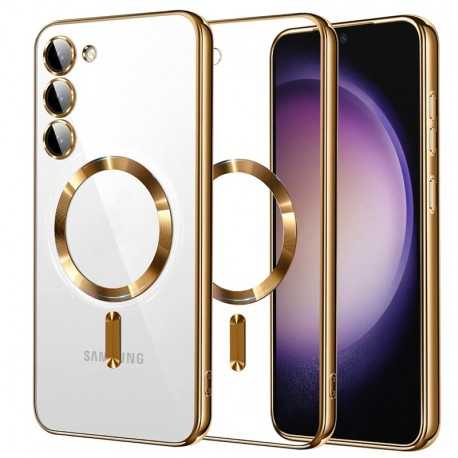Techsuit Luxury Crystal MagSafe pro Samsung Galaxy S23 zlatý