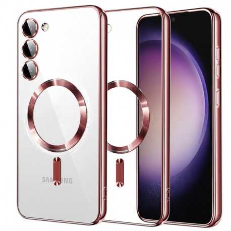 Techsuit Luxury Crystal MagSafe pro Samsung Galaxy S23 růžový