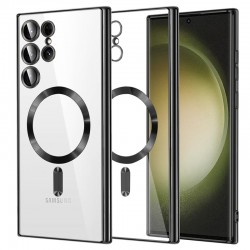 Techsuit Luxury Crystal MagSafe pro Samsung Galaxy S23 Ultra černý