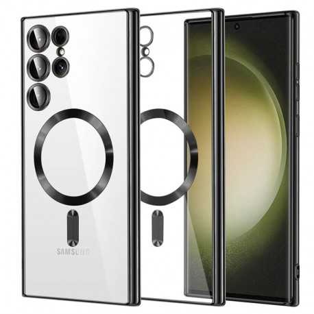 Techsuit Luxury Crystal MagSafe pro Samsung Galaxy S23 Ultra černý