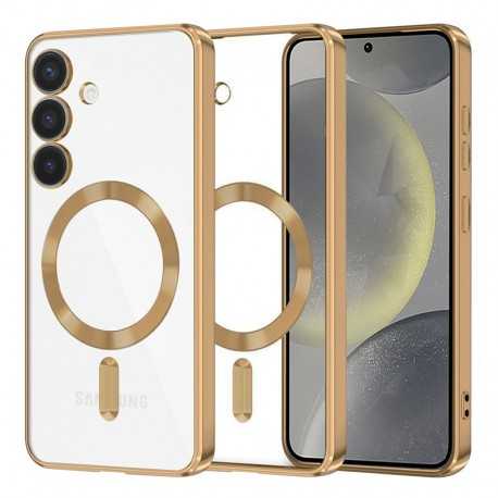 Techsuit Luxury Crystal MagSafe pro Samsung Galaxy S24 zlatý