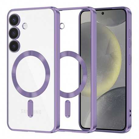 Techsuit Luxury Crystal MagSafe pro Samsung Galaxy S24 fialový