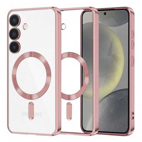 Techsuit Luxury Crystal MagSafe pro Samsung Galaxy S24 Plus růžový