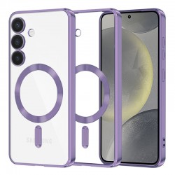 Techsuit Luxury Crystal MagSafe pro Samsung Galaxy S24 Plus fialový