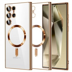 Techsuit Luxury Crystal MagSafe pro Samsung Galaxy S24 Ultra zlatý