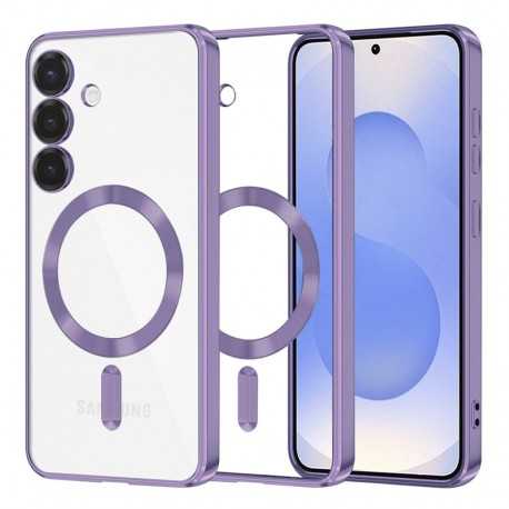 Techsuit Luxury Crystal MagSafe pro Samsung Galaxy S25 Plus fialový