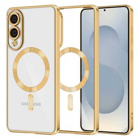 Techsuit Luxury Crystal MagSafe pro Samsung Galaxy S25 Edge zlatý