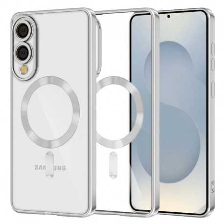 Techsuit Luxury Crystal MagSafe pro Samsung Galaxy S25 Edge stříbrný