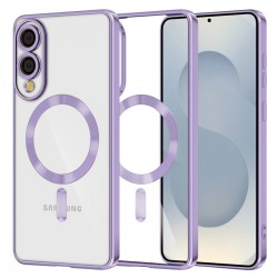 Techsuit Luxury Crystal MagSafe pro Samsung Galaxy S25 Edge fialový