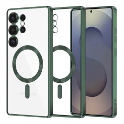 Techsuit Luxury Crystal MagSafe pro Samsung Galaxy S25 Ultra zelený