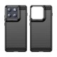 Silikonové pouzdro Carbon Case pro Motorola Edge 70 černé