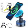 Techsuit Premium HOLD253 držák do auta s bezdrátovým nabíjením černý