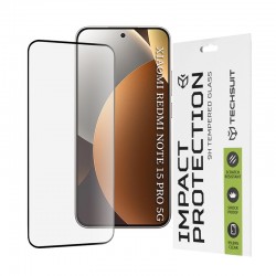 Techsuit 111D Full Cover ochranné tvrzené sklo pro Xiaomi Redmi Note 15 Pro 5G černé