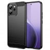 Silikonové pouzdro Carbon Case pro Oppo Reno 14 F / Oppo Reno 14 FS 5G černé