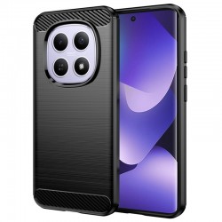 Silikonové pouzdro Carbon Case pro Xiaomi Redmi Note 15 4G / Note 15 5G / Poco M8 5G černé