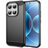 Silikonové pouzdro Carbon Case pro Xiaomi 17 černé