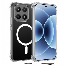 Silikonové pouzdro AntiShock MagSafe pro Xiaomi 17 čiré