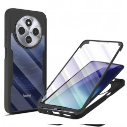 ColorVerse360 odolné pouzdro + tvrzené sklo pro Xiaomi Redmi 14C / Poco C75 černé