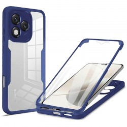 ColorVerse360 odolné pouzdro + tvrzené sklo pro Honor 400 Lite 5G modré