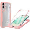 ColorVerse360 odolné pouzdro + tvrzené sklo pro Samsung Galaxy S25 Edge růžové