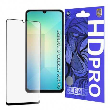 3D ochranné tvrzené sklo Lito HD Pro Clear pro Samsung Galaxy A07 černé