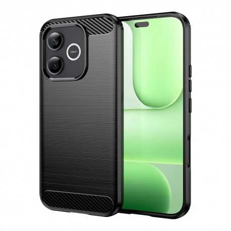 Silikonové pouzdro Carbon Case pro Honor 600 Lite černé