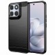 Silikonové pouzdro Carbon Case pro Motorola Edge 70 Fusion černé