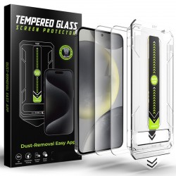 Tvrzené sklo s aplikátorem TitanGlass CrystalHD 2-pack pro Samsung Galaxy S26