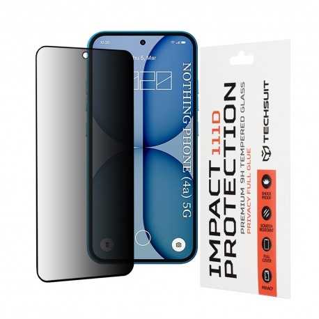 Techsuit 111D Anti-Spy zatmavovací tvrzené sklo 9H pro Nothing Phone (4a)